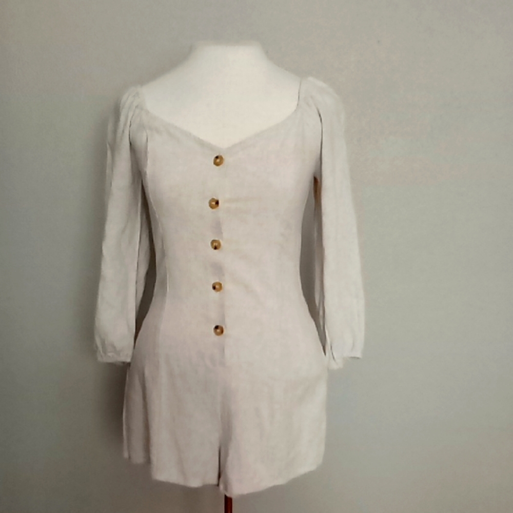 NWT Lottie Moss by PacSun Linen-Blend Romper